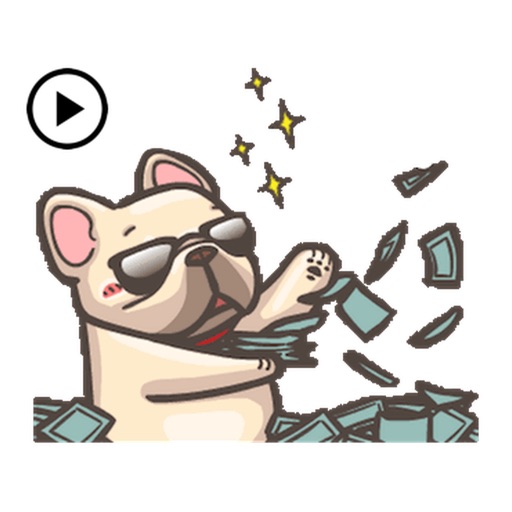 Animated Cute French Bulldog 2 icon