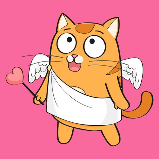 Cute Cartoon Cat Stickers icon
