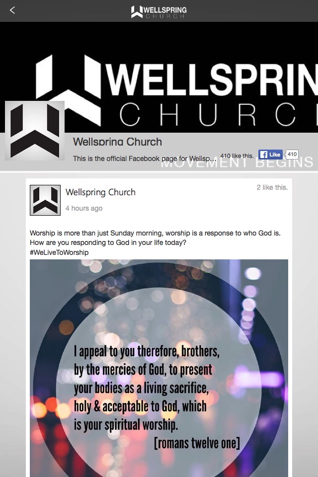 Wellspring Church NJ screenshot 2