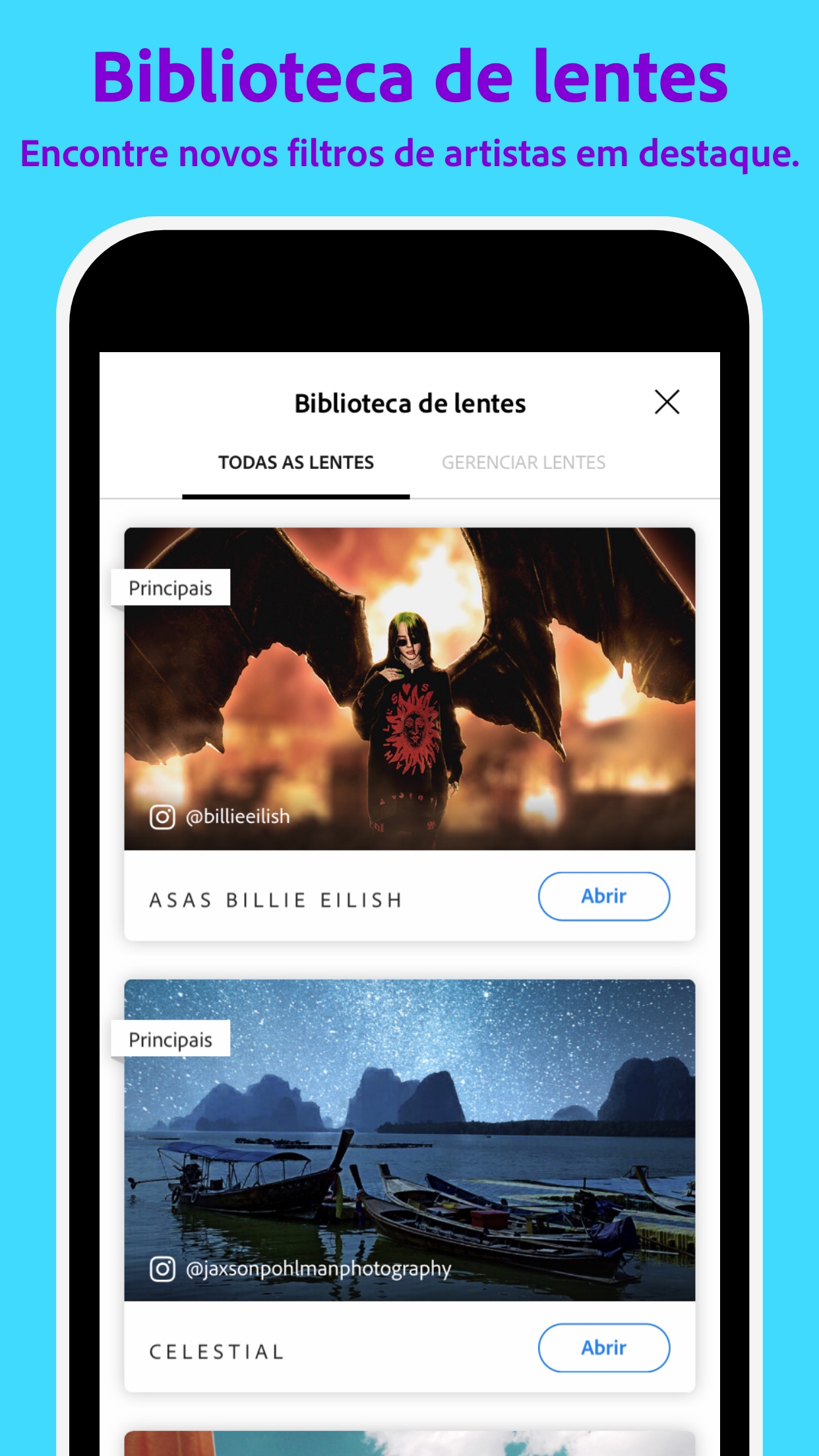 Screenshot do app Photoshop Camera