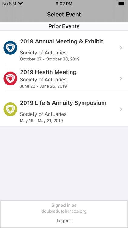 Society of Actuaries Meetings