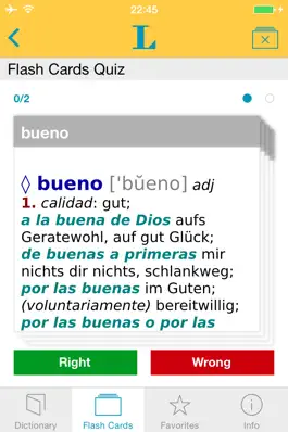 Game screenshot Big German Spanish Dictionary hack
