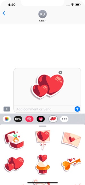 Love Hearts - Stickers Pack(圖5)-速報App