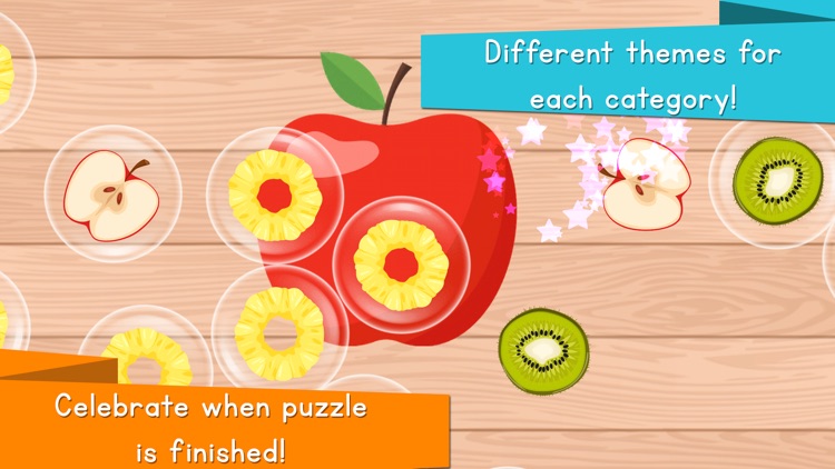 Puzzle Games for Kids: Food