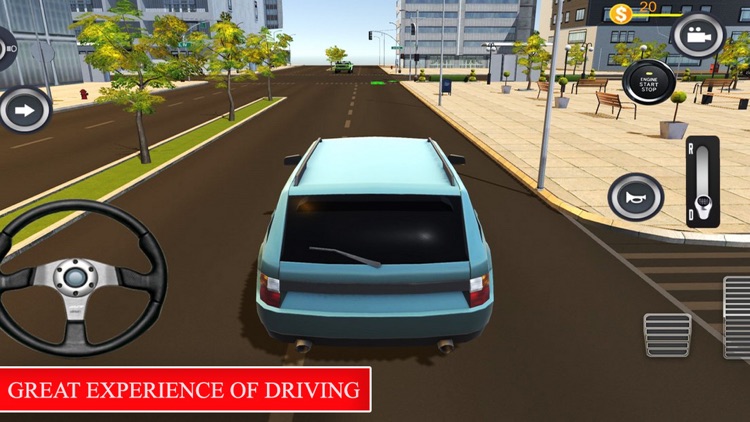 Driving Prado Around City