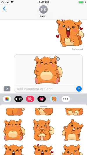 Squirrel emoji Stickers(圖2)-速報App