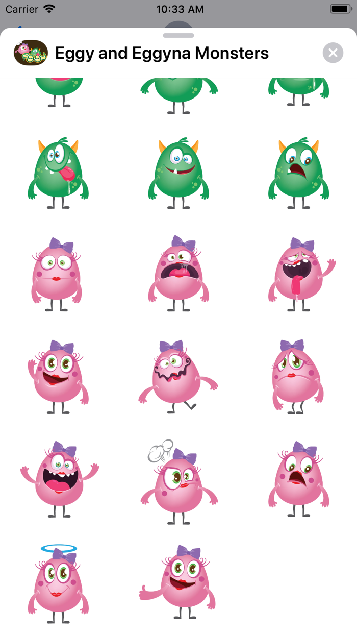Eggy and Eggyna Monsters