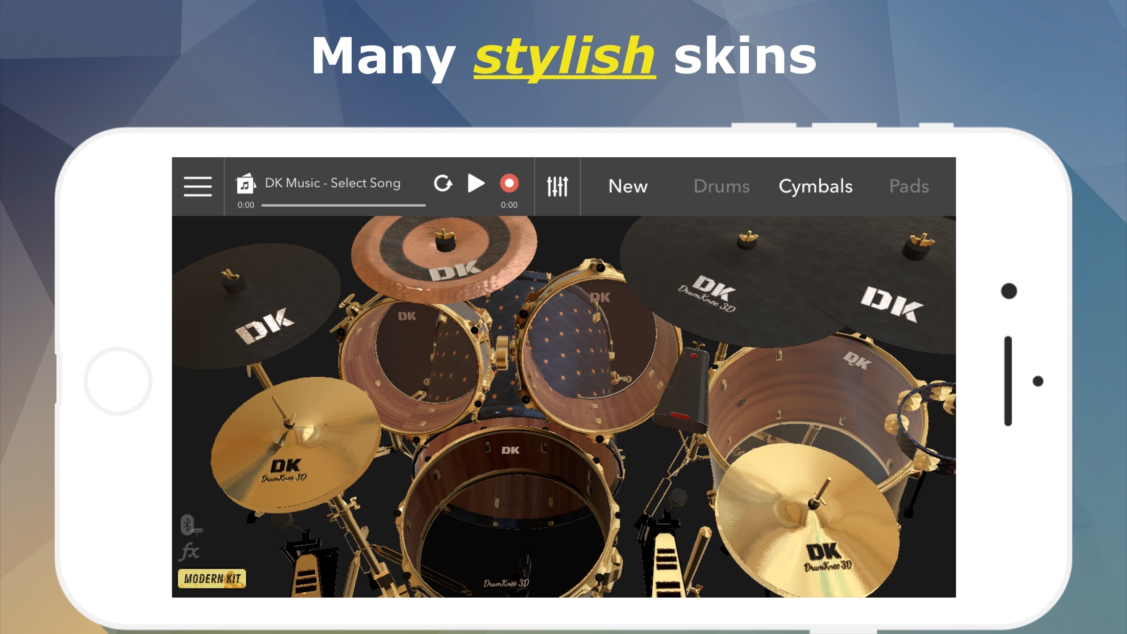 DrumKnee 3D Drums - Drum set Screenshot