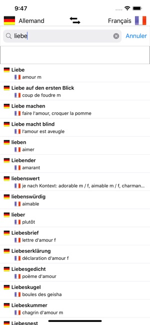 Dictionnaire Allemand Francais Dans L App Store