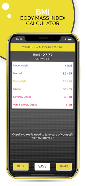 Calculate BMI(Body Mass Index)(圖4)-速報App