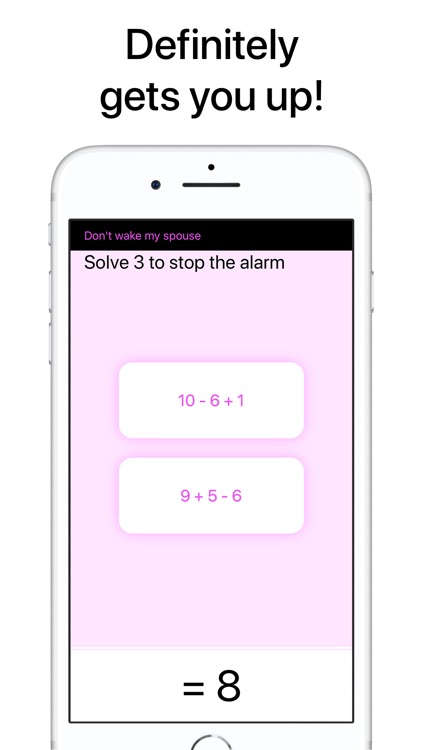 Mathe Alarm Clock