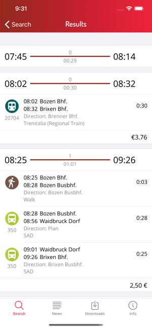 Timetable South Tyrol(圖3)-速報App