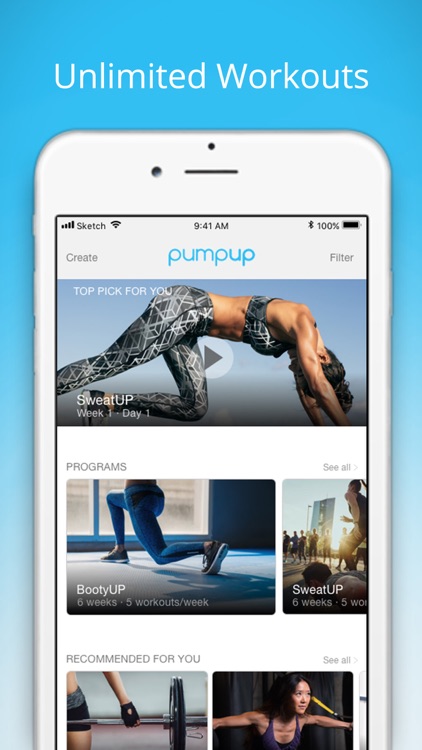 PumpUp Home BBG Sweat Workouts