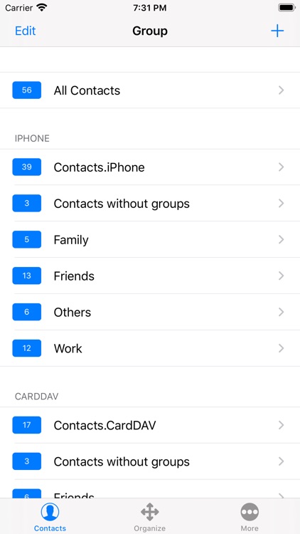 iContacts: Group Contacts