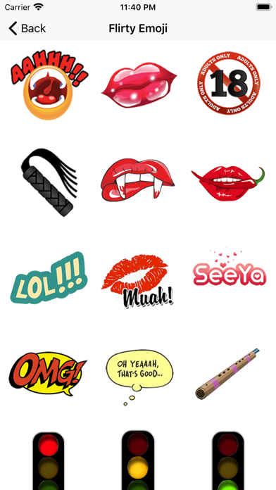 Flirty Emoji Adult Stickers screenshot 2