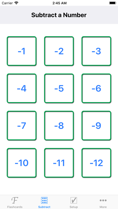 Math Subtraction Flashcards screenshot 3
