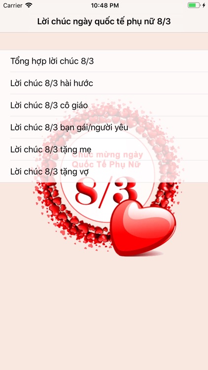 Lời chúc 8/3