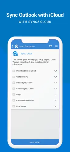 Screenshot 5 Sync2 Outlook, Google & iCloud iphone