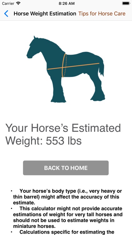 Horse Weight Estimation screenshot-4