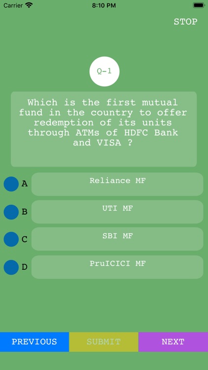 Banking examination screenshot-3