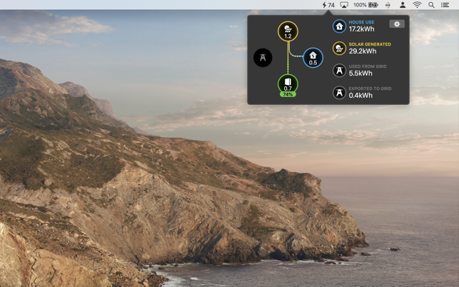 Menubar Powerwall Monitor