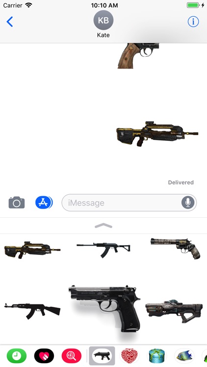 Guns Stickers for iMessage screenshot-3