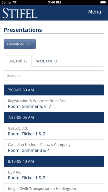 Stifel Conferences & Events screenshot-3