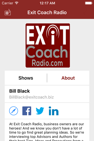 Exit Coach Radio screenshot 3