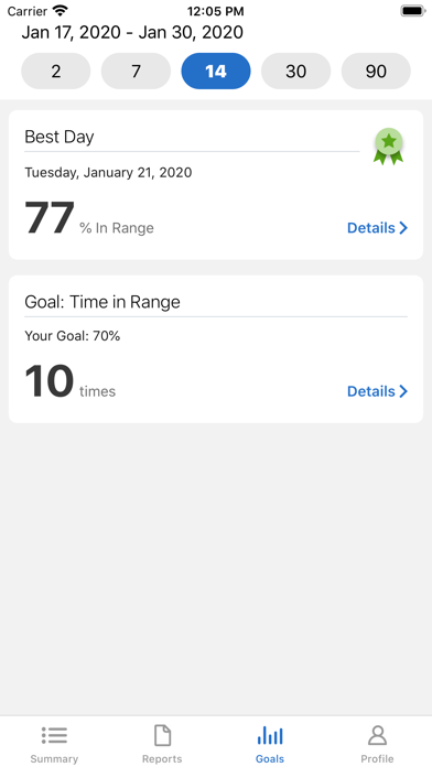 Dexcom Clarity screenshot 2