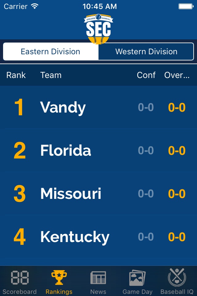 SEC Baseball screenshot 3