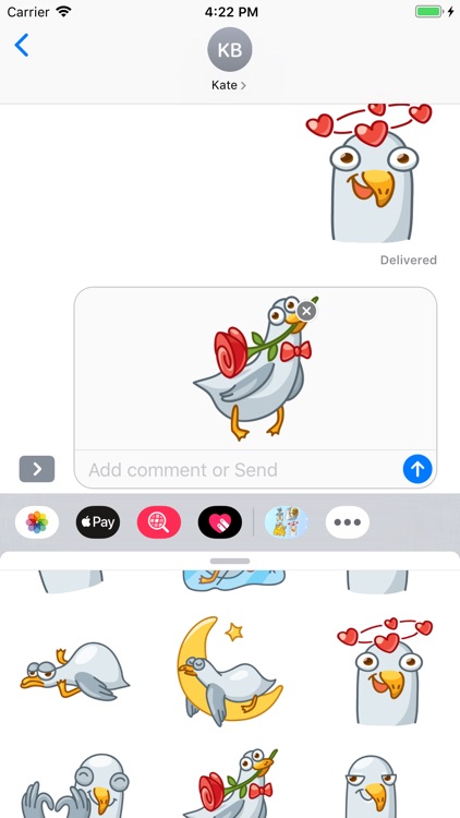 Seagull Emoji Stickers