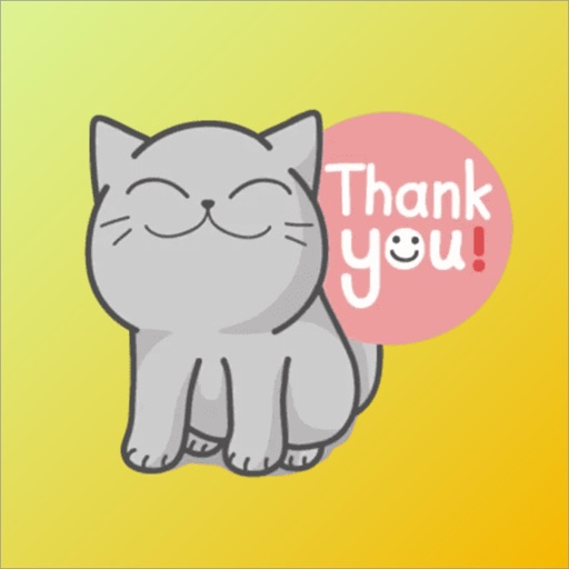 Cat Lovely Gray Sticker