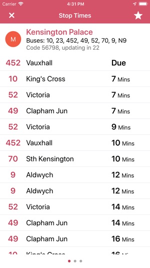 Buses Due: London bus times