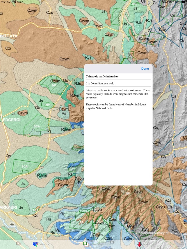 Nsw Geology Interactive Map Nsw Geology Maps On The App Store