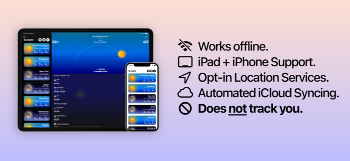 Sunlight − Rise  Set Times