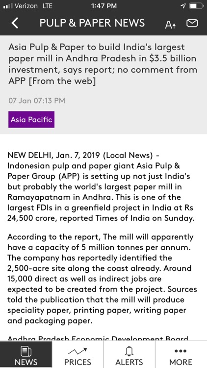 RISI News & Prices