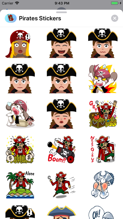 Pirates Emoji Stickers screenshot 3