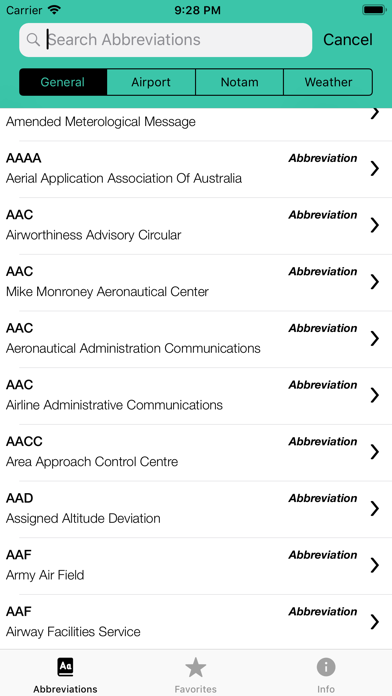 Pilot Abbreviations & Acronyms screenshot 3