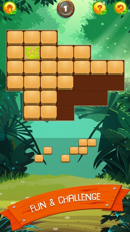 Wood Block Jungle: Puzzle Game