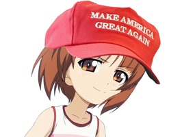 The popular selection of Maga Hat wearing anime women