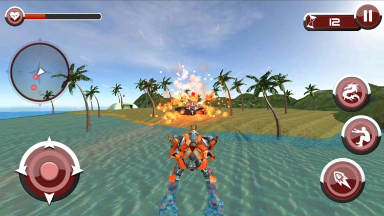 Underwater Dragon Robot Sim 3D