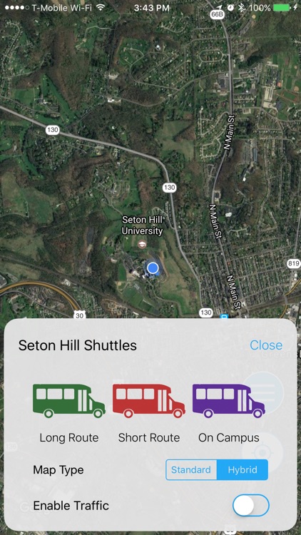 Seton Hill Shuttle Tracker