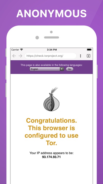 TOR Browser - OrNET Onion Web