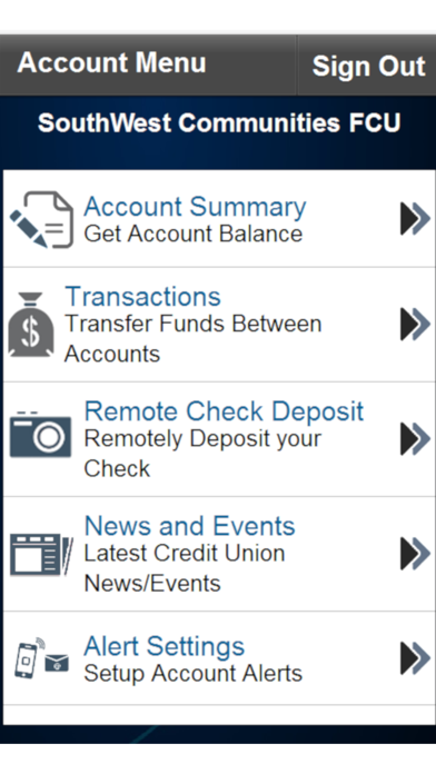 How to cancel & delete SouthWest Communities FCU from iphone & ipad 1