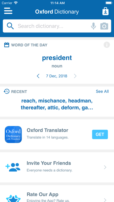 Oxford Concise Thesaurus Screenshot 3