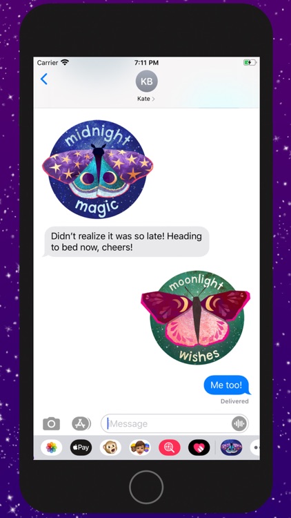 Midnight Moth Bedtime Stickers screenshot-3