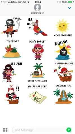 Game screenshot Animated Pirate Stickers mod apk