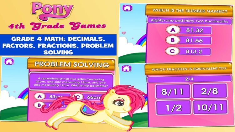 Fourth Grade Pony School Games screenshot-4