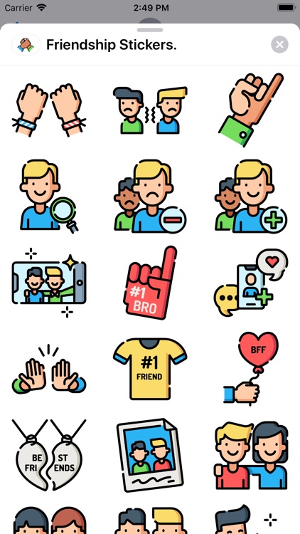 Friendship Stickers.