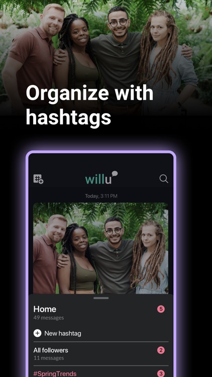 Willu: Hashtag Messaging